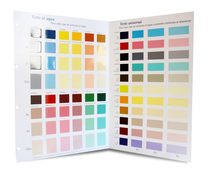 Jose Antonio García. Regalos.Carta de Colores Tkrom Colorantes